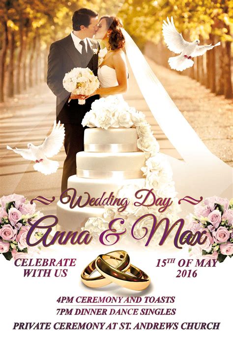 Free Wedding Poster Templates Templates